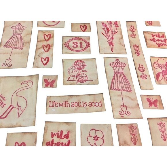 Junk Journal Romance Theme Ephemera Rustic Die Cuts Set 30 Pcs u  Scrapbooking E - Picture 2 of 10